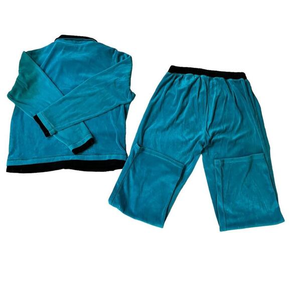 Vintage Pappagallo Velour Pants and Matching Jacket Size Large - Picture 2 of 4